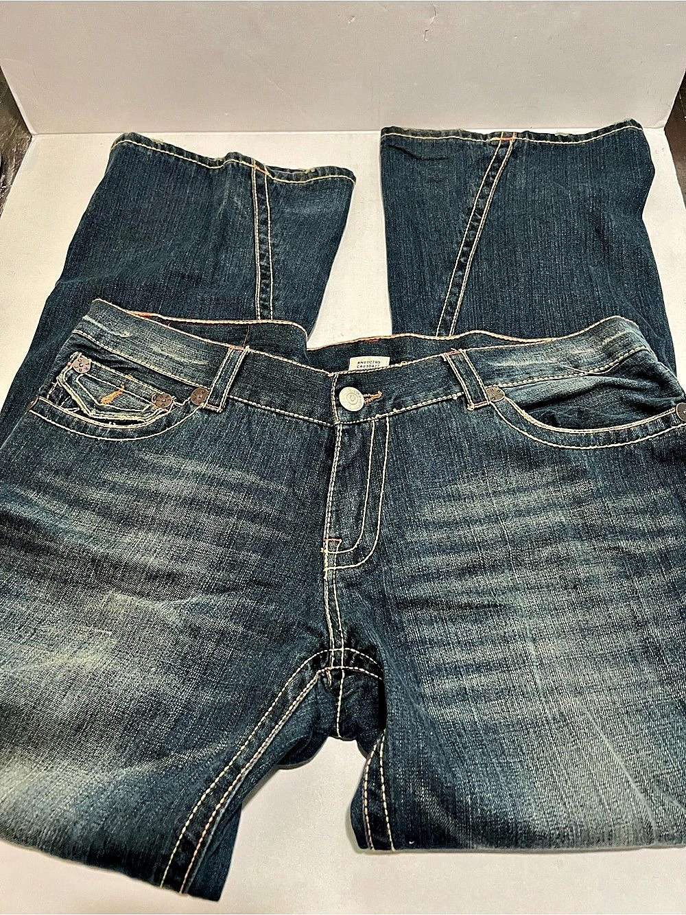 True Religion Joey Super T Flare Jeans Blue